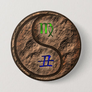 Virgo & Earth Ox 7.5 Cm Round Badge