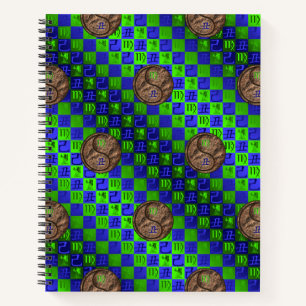 Virgo & Earth Ox Notebook