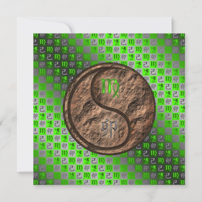 Virgo & Earth Rabbit Card (Front)