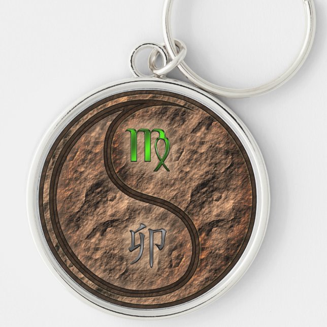 Virgo & Earth Rabbit Key Ring (Front)