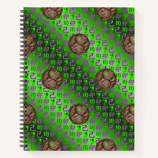 Virgo & Earth Rabbit Notebook (Front)