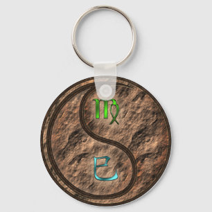 Virgo & Earth Snake Key Ring