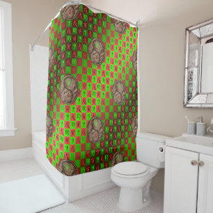 Virgo & Earth Tiger Shower Curtain
