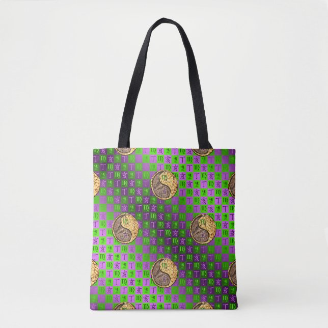 Virgo & Fire Boar Tote Bag (Front)