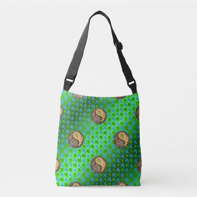 Virgo & Fire Dog Crossbody Bag (Front)