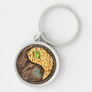 Virgo & Fire Dog Key Ring