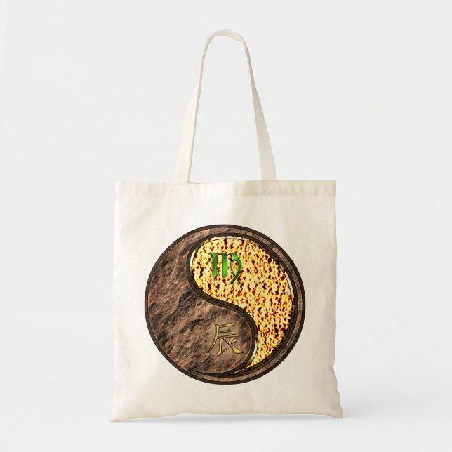 Virgo & Fire Dragon Tote Bag (Front)