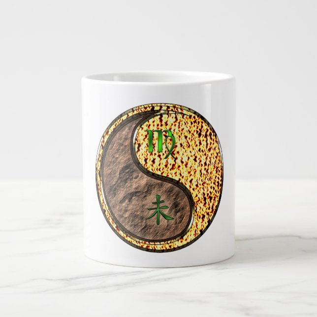 Virgo & Fire Goat Large Coffee Mug (Front)