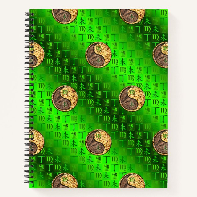 Virgo & Fire Goat Notebook (Front)