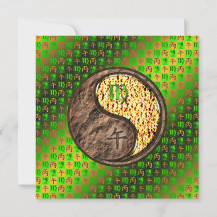 Virgo & Fire Horse Card