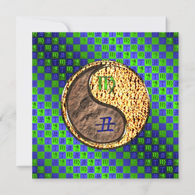 Virgo & Fire Ox Card (Front)