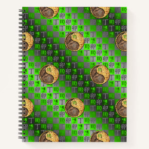 Virgo & Fire Rabbit Notebook