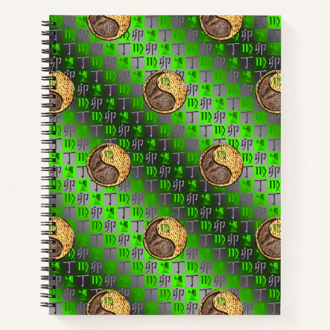 Virgo & Fire Rabbit Notebook (Front)