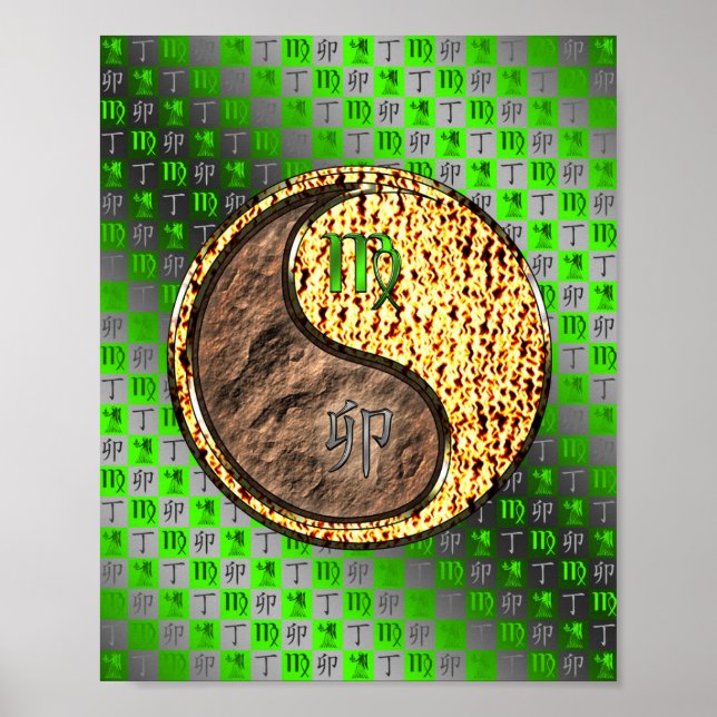 Virgo & Fire Rabbit Poster (Front)