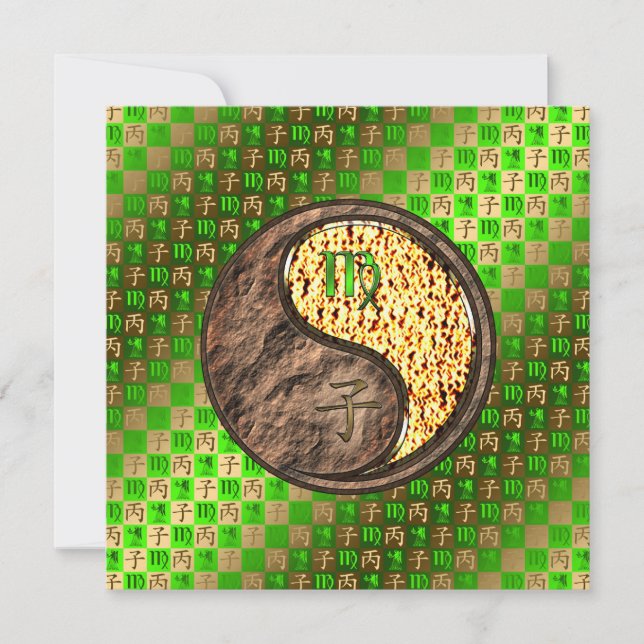 Virgo & Fire Rat Card (Front)