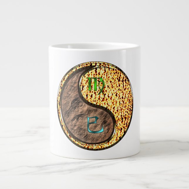 Virgo & Fire Snake Large Coffee Mug (Front)