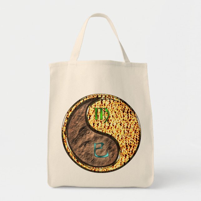 Virgo & Fire Snake Tote Bag (Front)