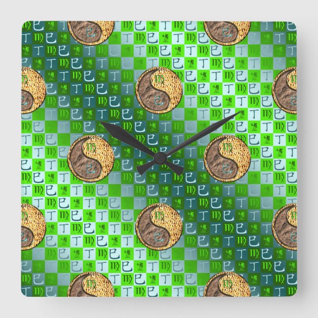 Virgo & Fire Snake Wall Clock (Front)