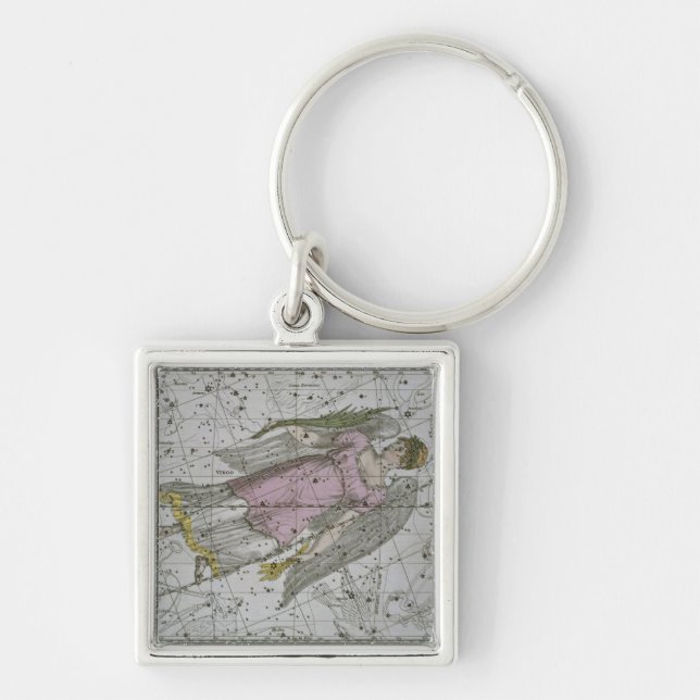 Virgo, from 'A Celestial Atlas', pub. in 1822 (col Key Ring (Front)