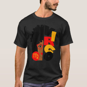 Virgo Girl Africa Girl Zodiac Signs Birthday T-Shirt