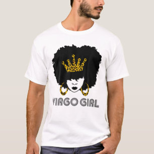 Virgo Girl Afro Born In August 23 To September 22 T-Shirt