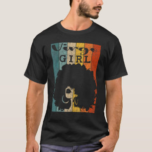 Virgo Girl Afro Natural Hair Diva Black Woman Zodi T-Shirt