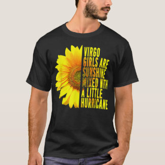 Virgo Girl August September Birthday Sunflower Flo T-Shirt