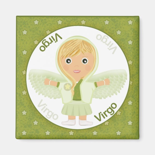 Virgo Girl Character Magnet (Front)