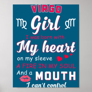 Virgo Girl Funny Quote With Zodiac Sign Birthday I