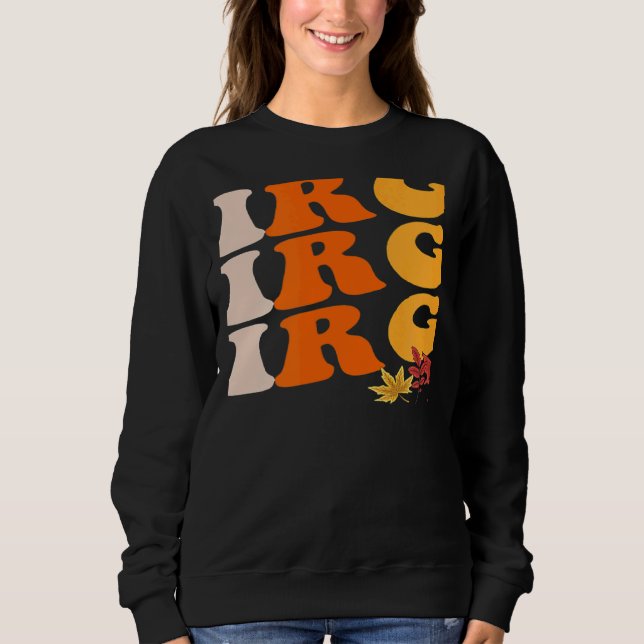 Virgo Girl Zodiac Sign Astrology Fall Vibes Autumn Sweatshirt (Front)