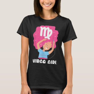 Virgo Girl Zodiac Symbol Woman Zodiac Birthday T-Shirt