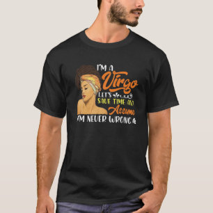 Virgo Girls - Melanin Zodiac Sign Virgo September T-Shirt