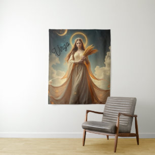 Virgo Goddess Wall Tapestry