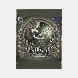 Virgo “Grace in Detail” Fleece Blanket