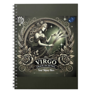 Virgo “Grace in Detail” Spiral Notebook