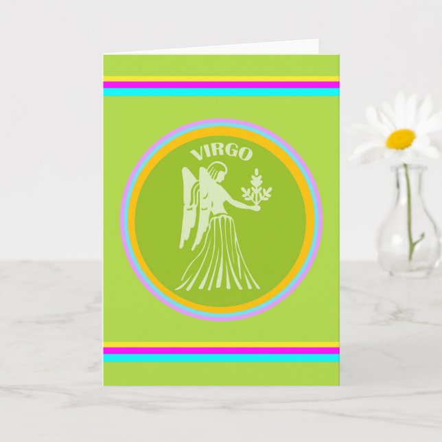 Virgo Greeting Card (Small Plant)