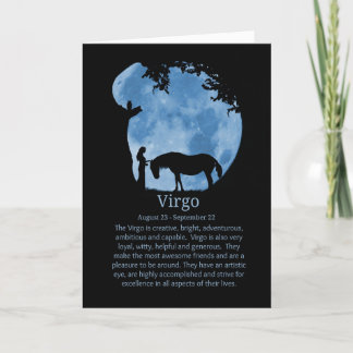 Virgo Happy Birthday Zodiac Card