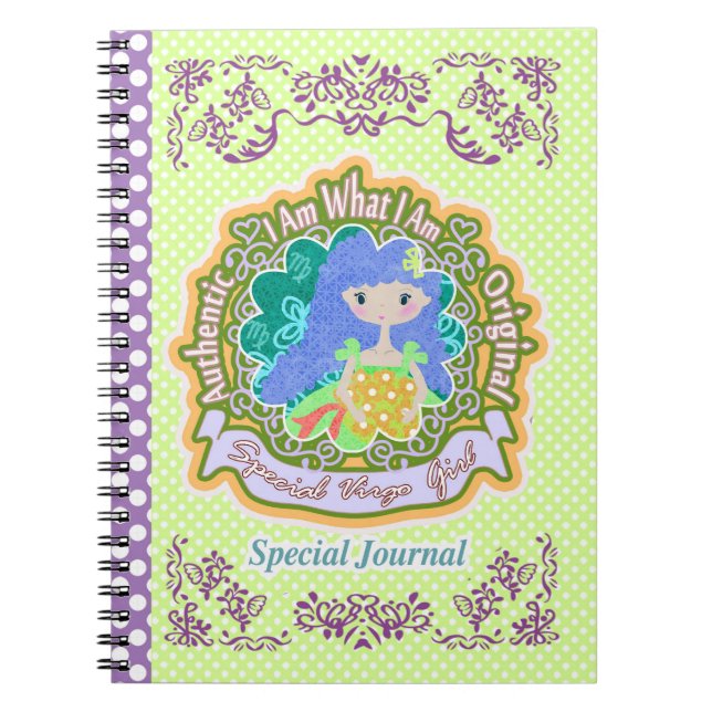 Virgo Horoscope  Notebook (Front)