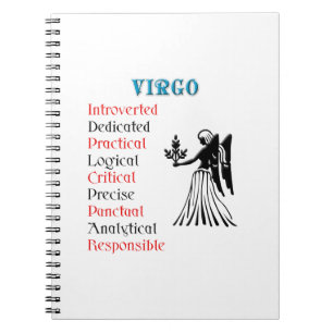 Virgo Horoscope Zodiac Sign Notebook