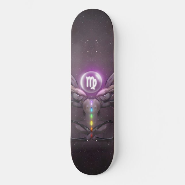 Virgo Horoscopes Symbols Skate Board (Front)