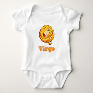 Virgo illustration baby bodysuit