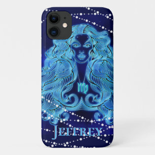 Virgo in Dark Blue II iPhone 11 Case