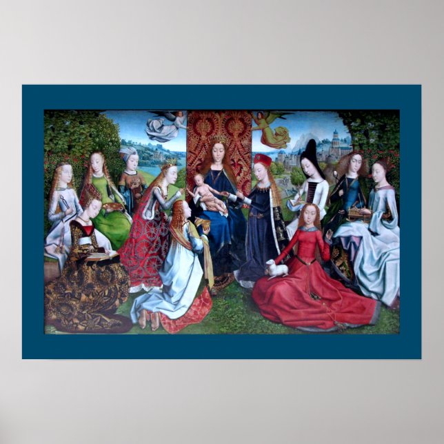 Virgo inter Virgines (M 070) Bordered  Poster (Front)