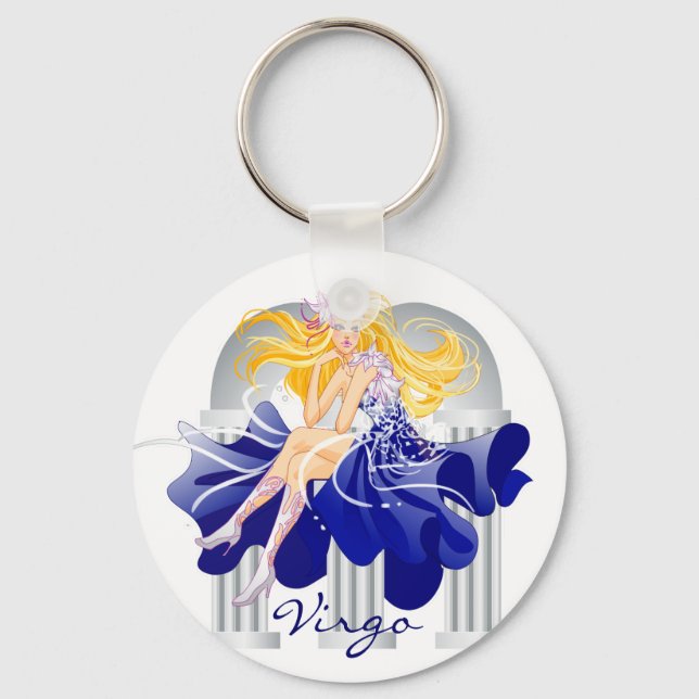 Virgo Keychan Key Ring (Front)