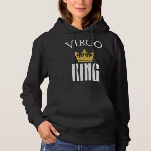 Virgo King Zodiac Astrology Birthday August Crown  Hoodie