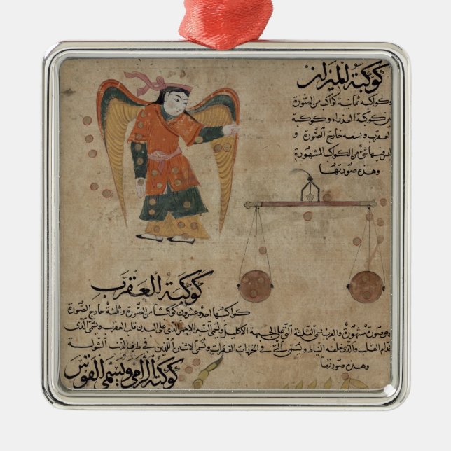 Virgo, Libra and Scorpio Metal Tree Decoration (Front)