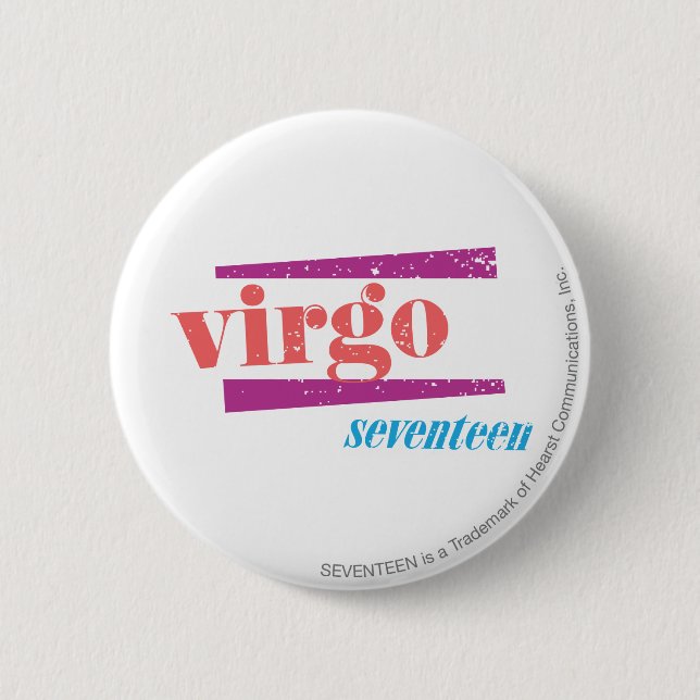 Virgo LtPink 6 Cm Round Badge (Front)