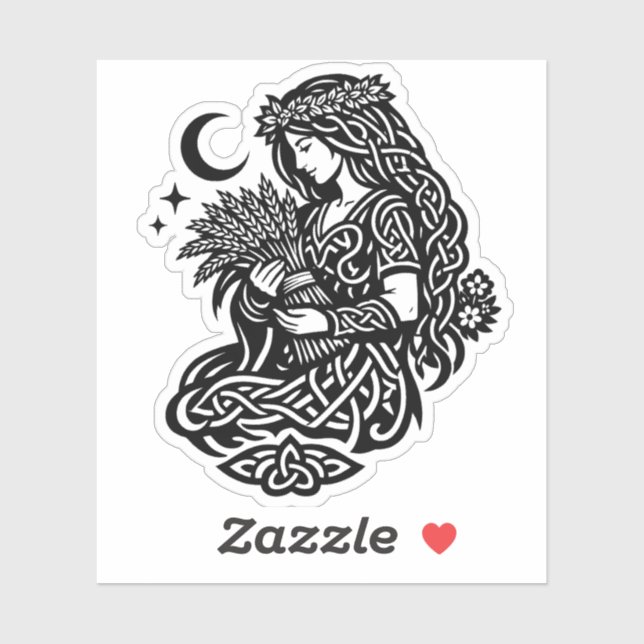Virgo Maiden Sigil — Earthbound Zodiac Inkwork (Sheet)
