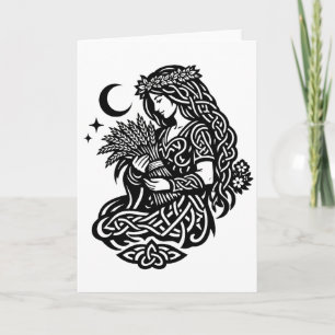 Virgo Maiden Sigil — Earthbound Zodiac Inkwork Card