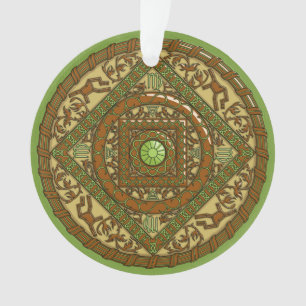 Virgo Mandala Acrylic Ornament